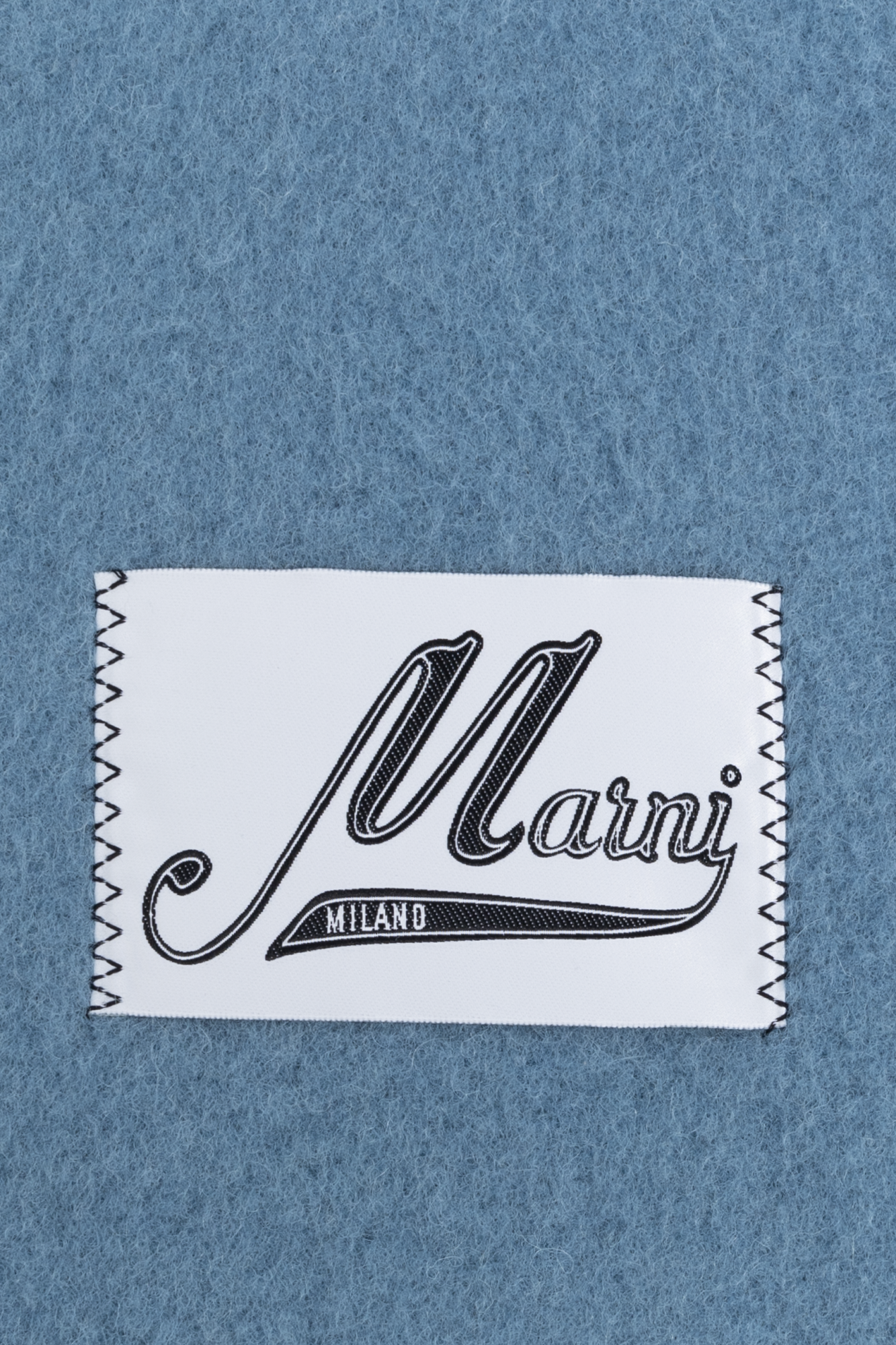 MARNI [Marni] FW24 Women’s Logo Patch Muffler SCMC0122Y0 UA Purple mohair and wool scarf with maxi logo | Marni